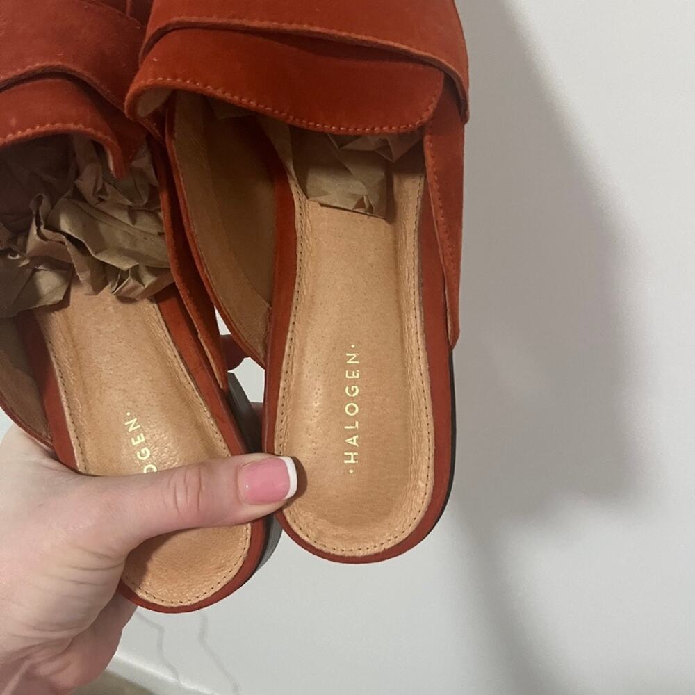 Halogen Rust Red Mules Size 10 - Picture 3 of 5